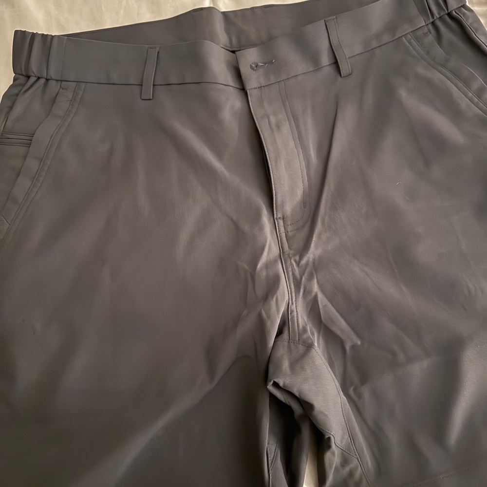 Classic Men's Charcoal Flat Front Shorts